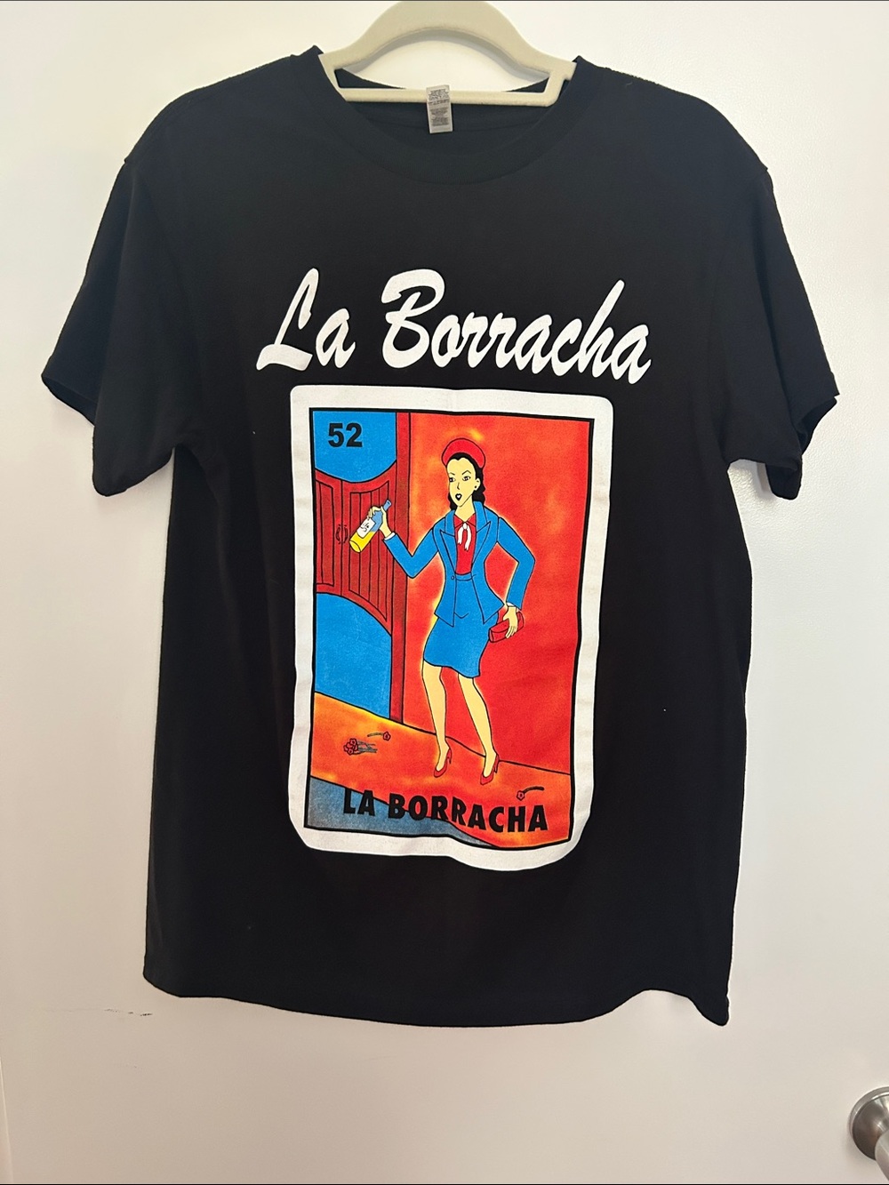 La Borracha Lotería Card #52 Black Graphic T-Shirt - M